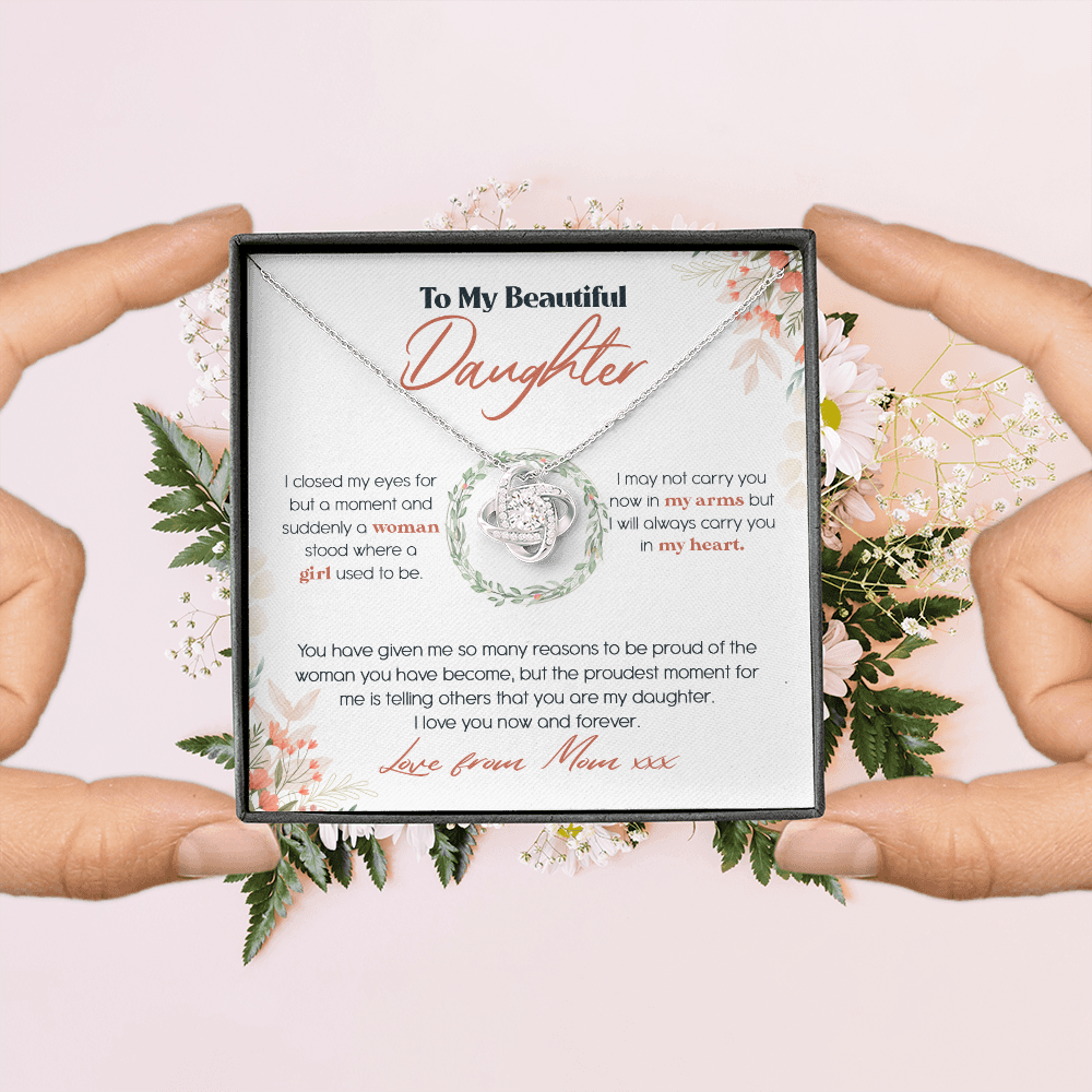 To My Beautiful Daughter - I Closed My Eyes - Necklace SO54T