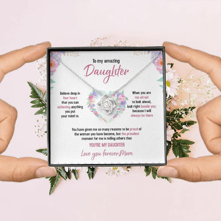 To My Daughter - Always Believe Deep In Your Heart - Necklace SO48T - Charming Present