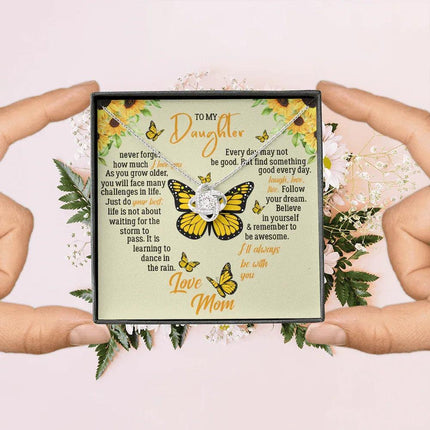 To My Daughter - Never Forget How Much I Love You - Necklace SO121T - Charming Present