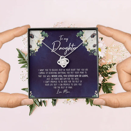 To My Daughter - You Either Win Or Learn -Necklace SO68 - Charming Present