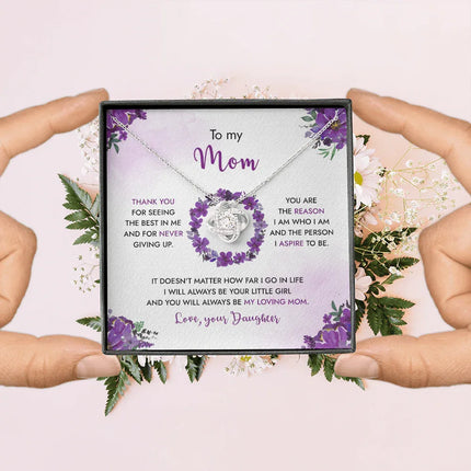 To My Mom - You Will Always Be My Loving Mom - Necklace SO99 - Charming Present