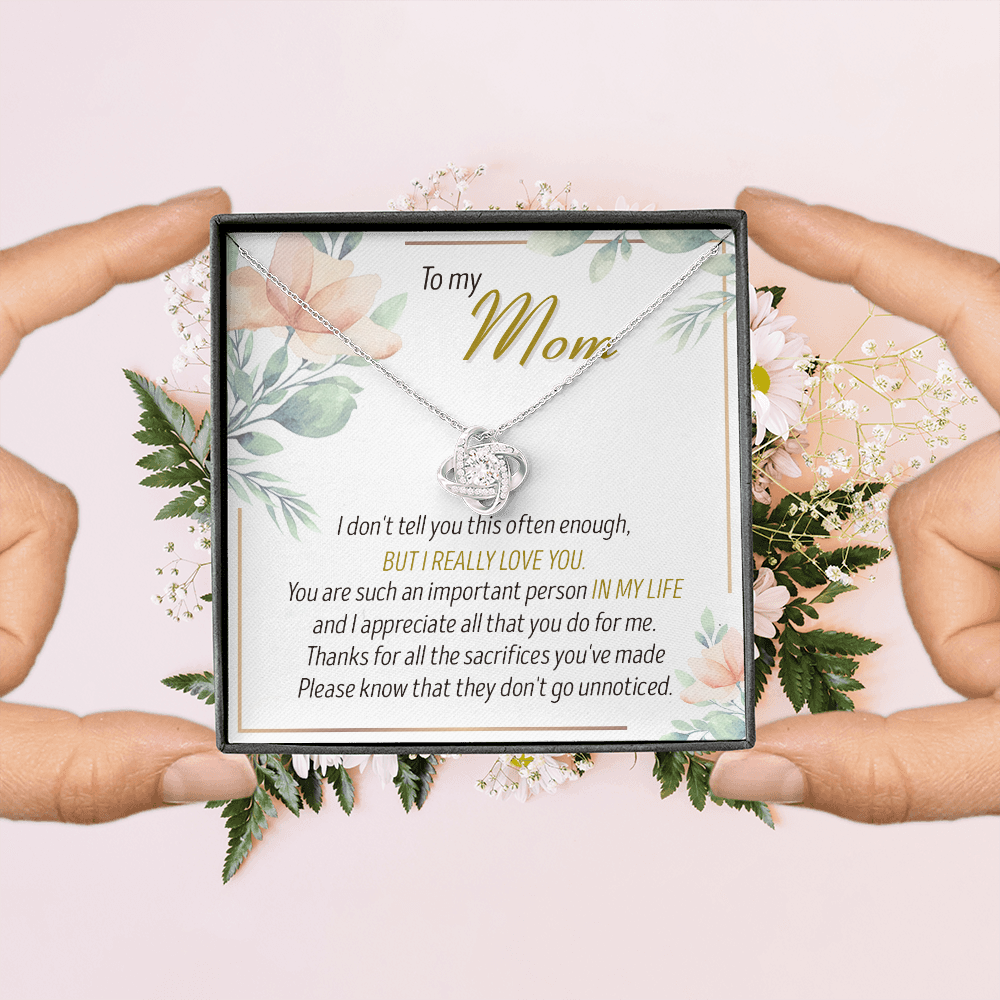 To My Mom Thanks For All The Sacrifices You've Made - Necklace SO27T