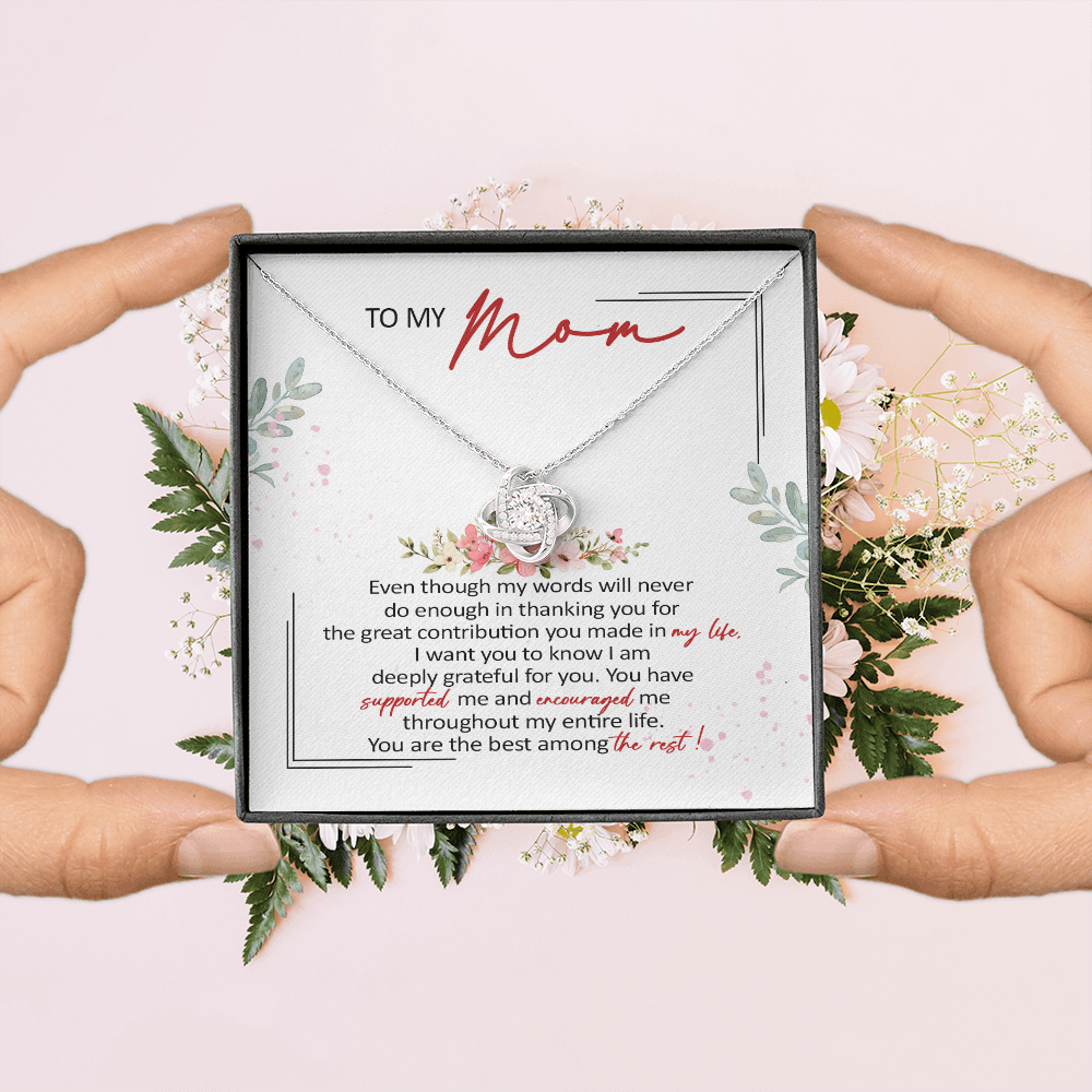 To My Mom You Are The Best Among The Rest Necklace SO61
