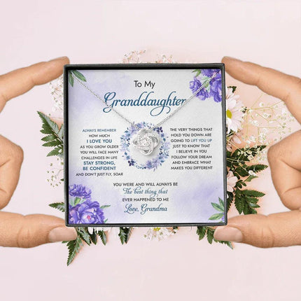 To My Granddaughter You Were And Will Always Be The Best Thing - Necklace SO92 - Charming Present