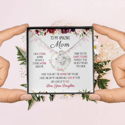 To My Amazing Mom You're The Best Mom Ever Necklace SO51V1 - Charming Present