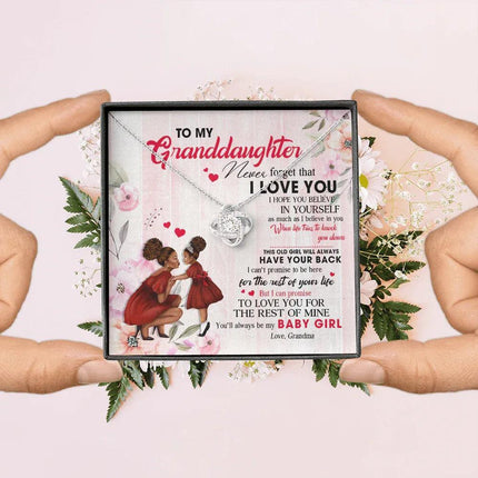 To My Granddaughter - You Will Always Be My Baby Girl - Necklace DR09 - Charming Present