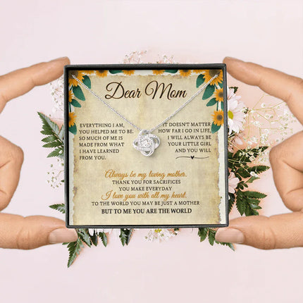 Dear Mom I Will Always Be Your Little Girl - Necklace SO28V - Charming Present