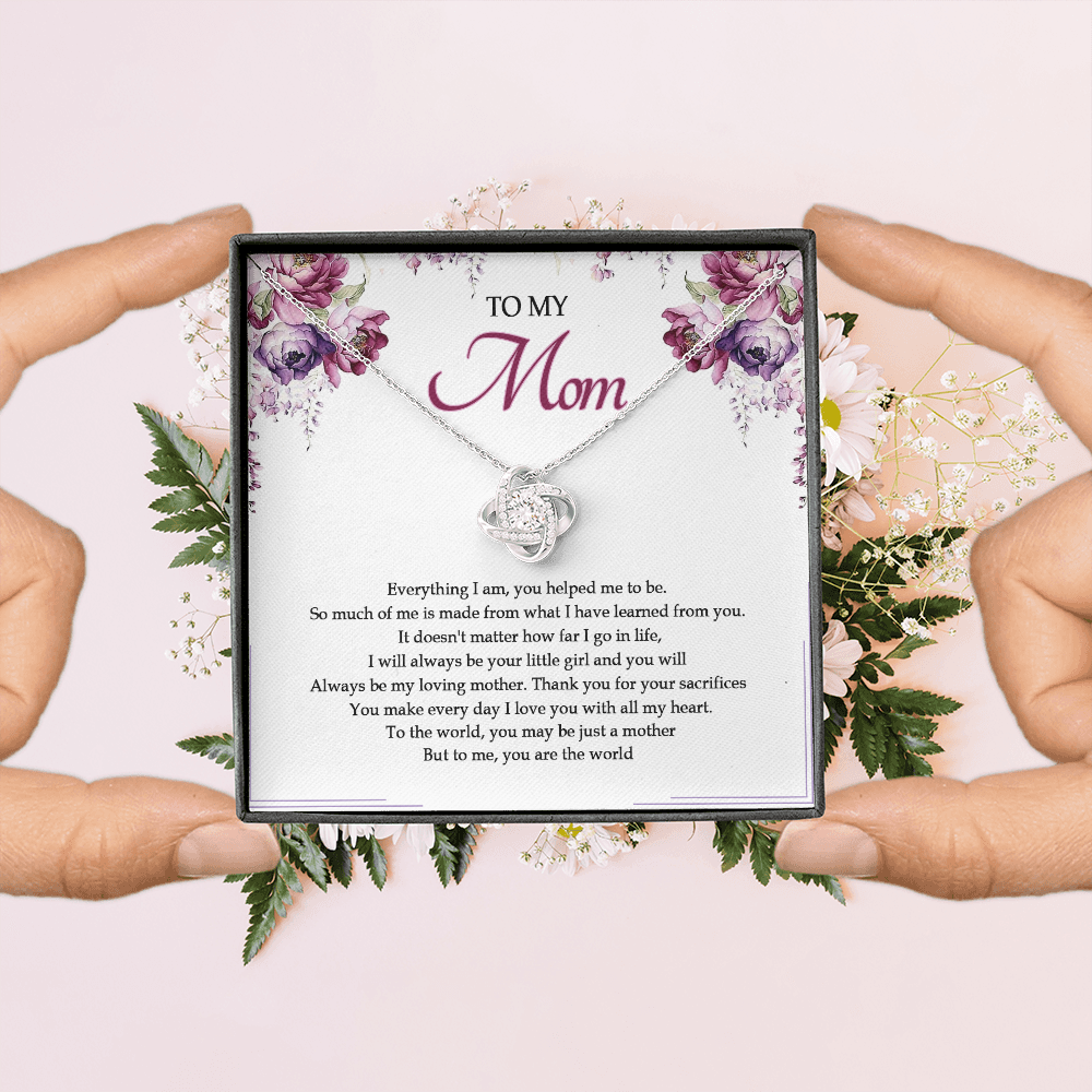 To My Mom You Are The World To Me Necklace SO25V