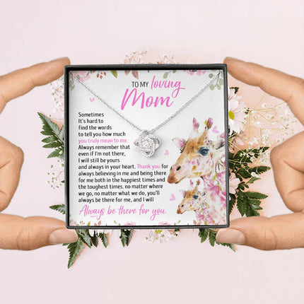 To My Mom - I Will Still Always Be Yours And Always In Your Heart - Necklace SO49T - Charming Present