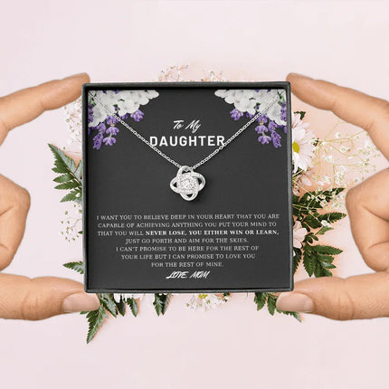 To My Daughter - Believe Deep In Your Heart - Necklace DR03 - Charming Present