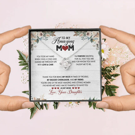 To My Mom - I Am So Thankful To Have You As My Mom - Necklace SO120V - Charming Present