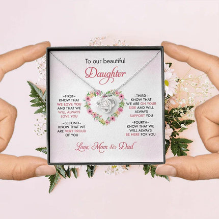 To Our Daughter - We Will Always Love You - Necklace SO95 - Charming Present