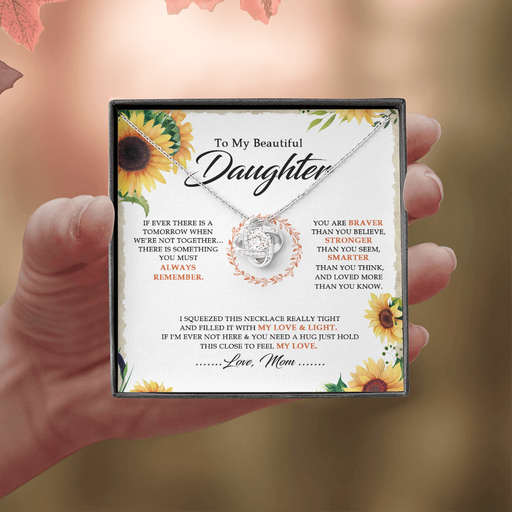 To My Beautiful Daughter - You Are Braver Than You Believe - Necklace SO18V