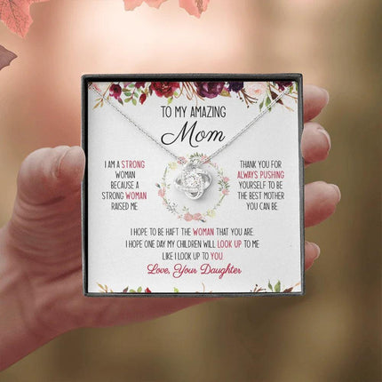To My Amazing Mom - You're The Best Mom Ever - Necklace SO51V - Charming Present