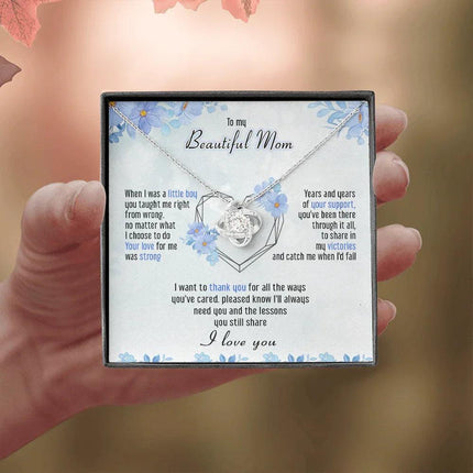 To My Mom I Just Want To Say Thank You - Necklace SO46T - Charming Present