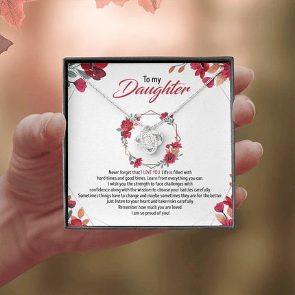 To My Daughter - Remember How Much You Are Loved - Necklace SO82T - Charming Present
