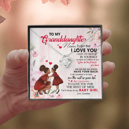 To My Granddaughter - You Will Always Be My Baby Girl - Necklace DR09 - Charming Present