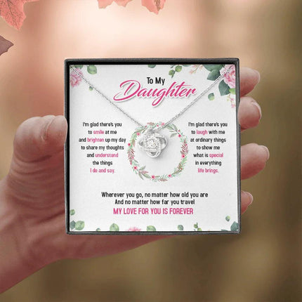 To My Daughter My Love For You Is Forever - Necklace SO37T - Charming Present