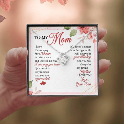 To My Mom - Always Be Your Little Boy - Necklace SO06V - Charming Present
