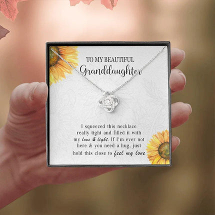 To My Granddaughter - Feel My Love - Necklace DR10 - Charming Present