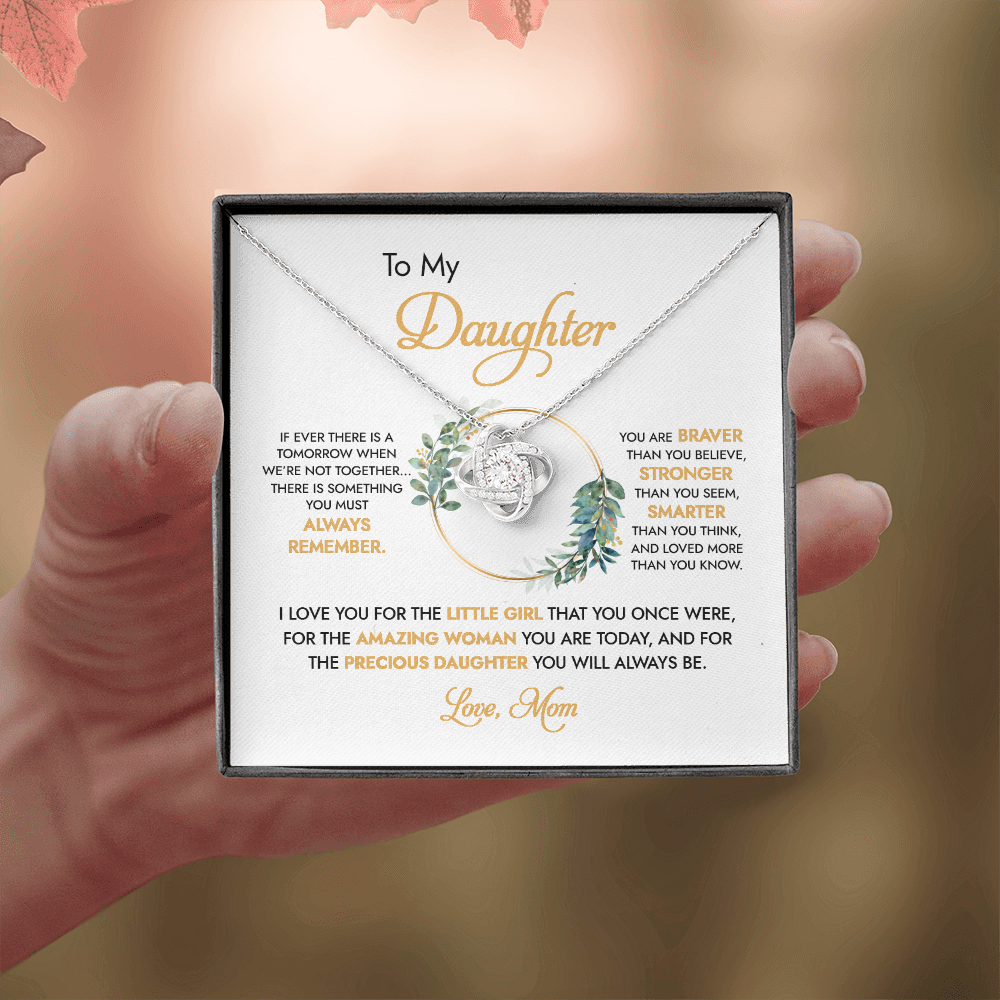 To My Daughter - I Love You For The Little Girl - Necklace DR05