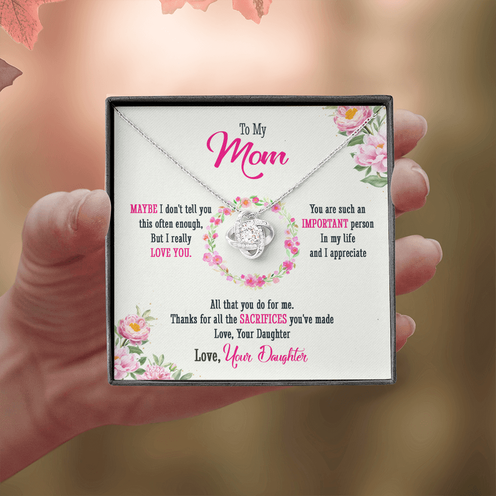 To My Mom - Thanks For All Your Sacrifices - Necklace SO39T