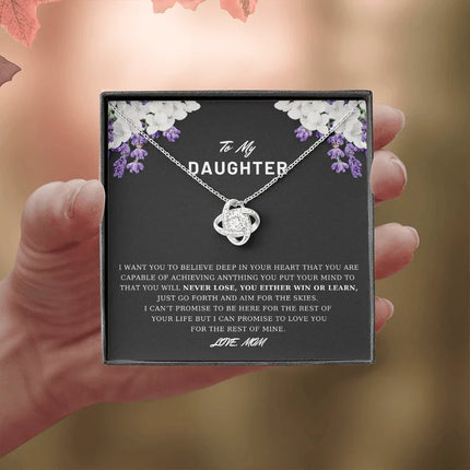 To My Daughter - Believe Deep In Your Heart - Necklace DR03 - Charming Present