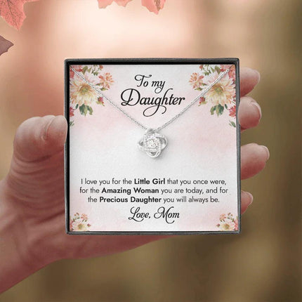 To My Daughter - I Love You For The Little Girl - Necklace SO83 - Charming Present