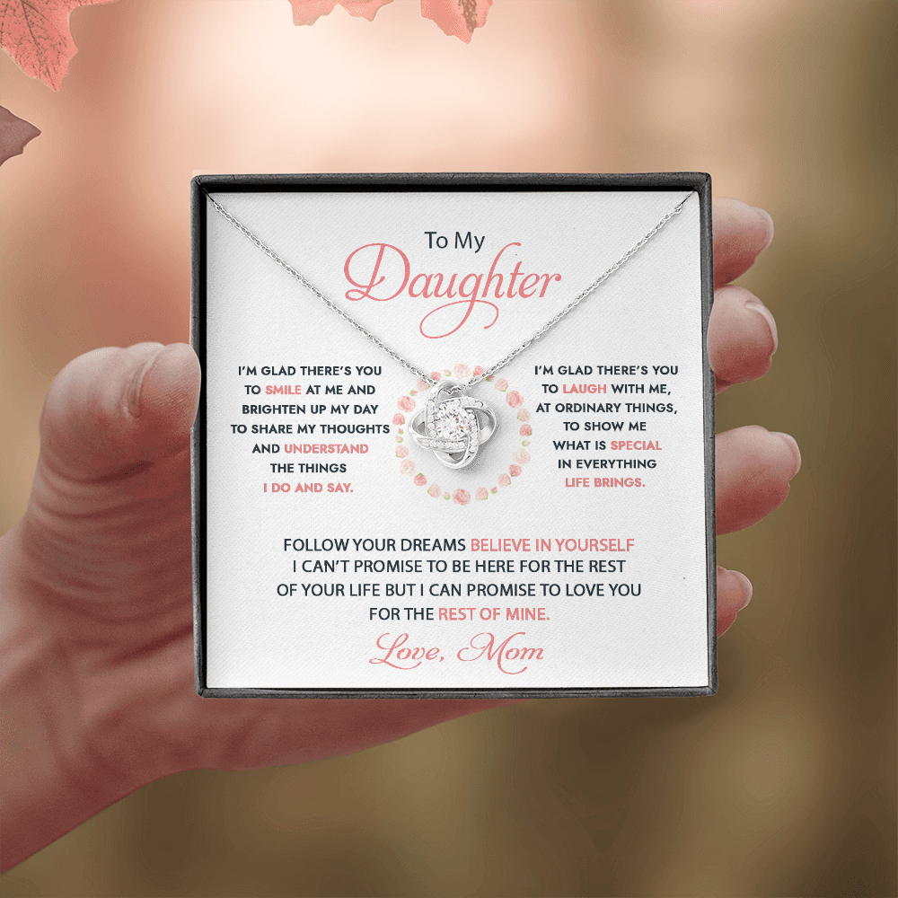 To My Daughter - I'm Glad There's You - Necklace DR07