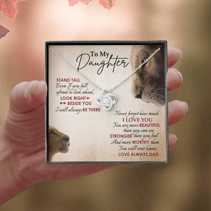 To My Daughter - Never Forget How Much I Love You - Necklace SO78V - Charming Present
