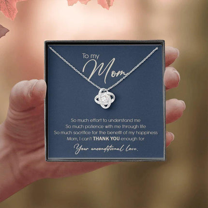To My Mom I Can't Thank You Enough Necklace SO10T - Charming Present