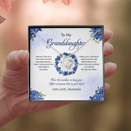 To My Granddaughter - I Am Proud Of You So Much - Necklace SO97 - Charming Present