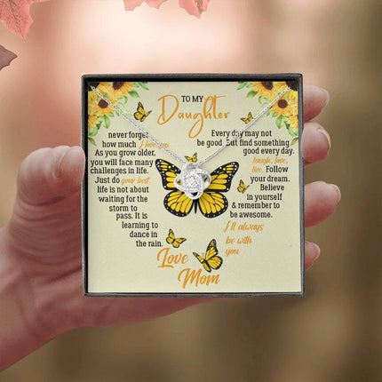 To My Daughter - Never Forget How Much I Love You - Necklace SO121T - Charming Present