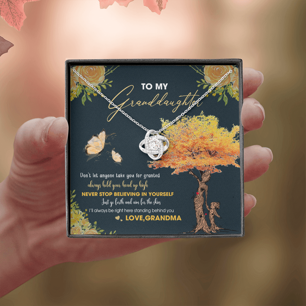 To My Granddaughter - Always Hold Your Head Up High - Necklace DR13