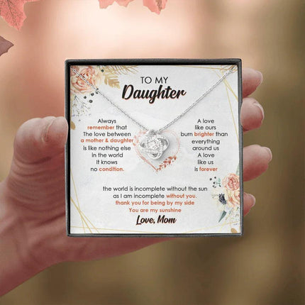 To My Daughter I Am Incomplete Without You - Necklace SO44V - Charming Present