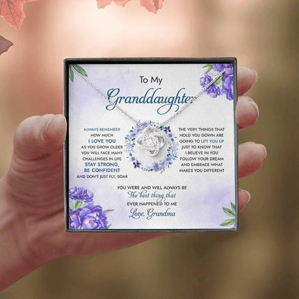 To My Granddaughter You Were And Will Always Be The Best Thing - Necklace SO92 - Charming Present