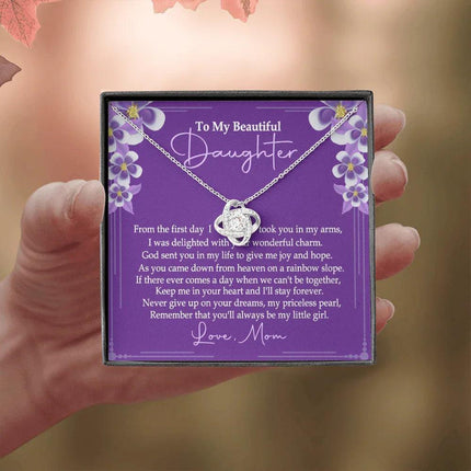 To My Beautiful Daughter - You'll Alway Be My Little Girl - Necklace SO76V - Charming Present