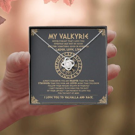 To My Daughter - Never Forget That I Love You To Valhalla - Viking Necklace SO111T - Charming Present