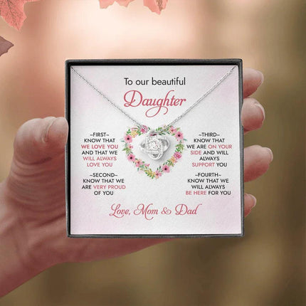 To Our Daughter - We Will Always Love You - Necklace SO95 - Charming Present