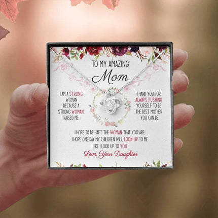 To My Amazing Mom You're The Best Mom Ever Necklace SO51V1 - Charming Present