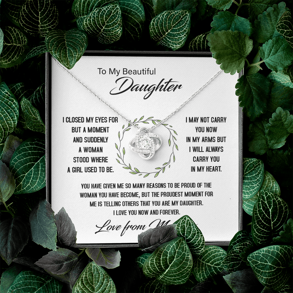 To My Beautiful Daughter - My Proudest Moment - Necklace SO144T