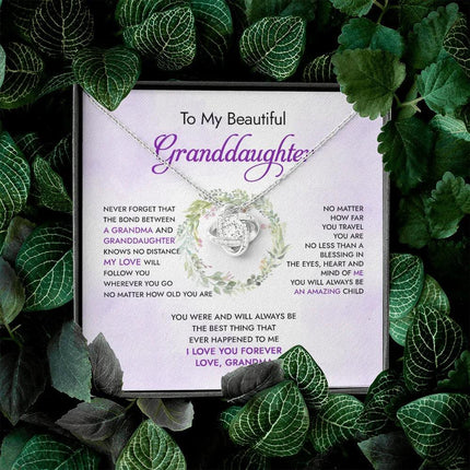 To My Granddaughter You Will Always Be An Amazing Child - Necklace SO91 - Charming Present