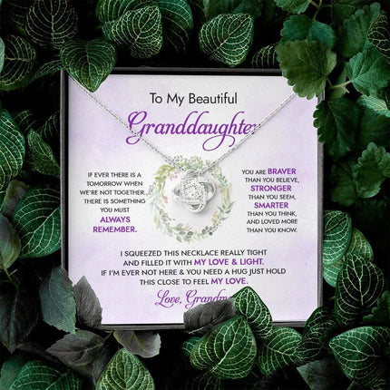 To My Beautiful Granddaughter - My Love And Light - Necklace DR18 - Charming Present