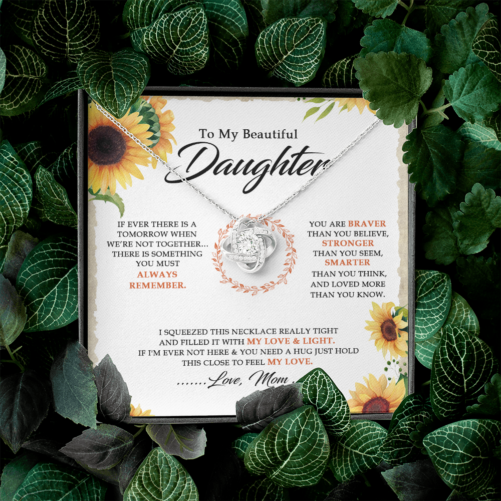To My Beautiful Daughter - You Are Braver Than You Believe - Necklace SO18V