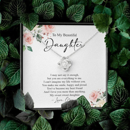 To My Daughter I Love You More Than Anything Necklace SO71 - Charming Present