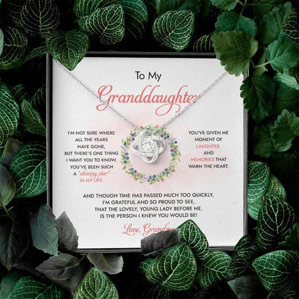 To My Granddaughter You've Been Such A Shining Star - Necklace SO93 - Charming Present