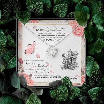To My Granddaughter - I AM Right There In Your Heart - Necklace DR15 - Charming Present