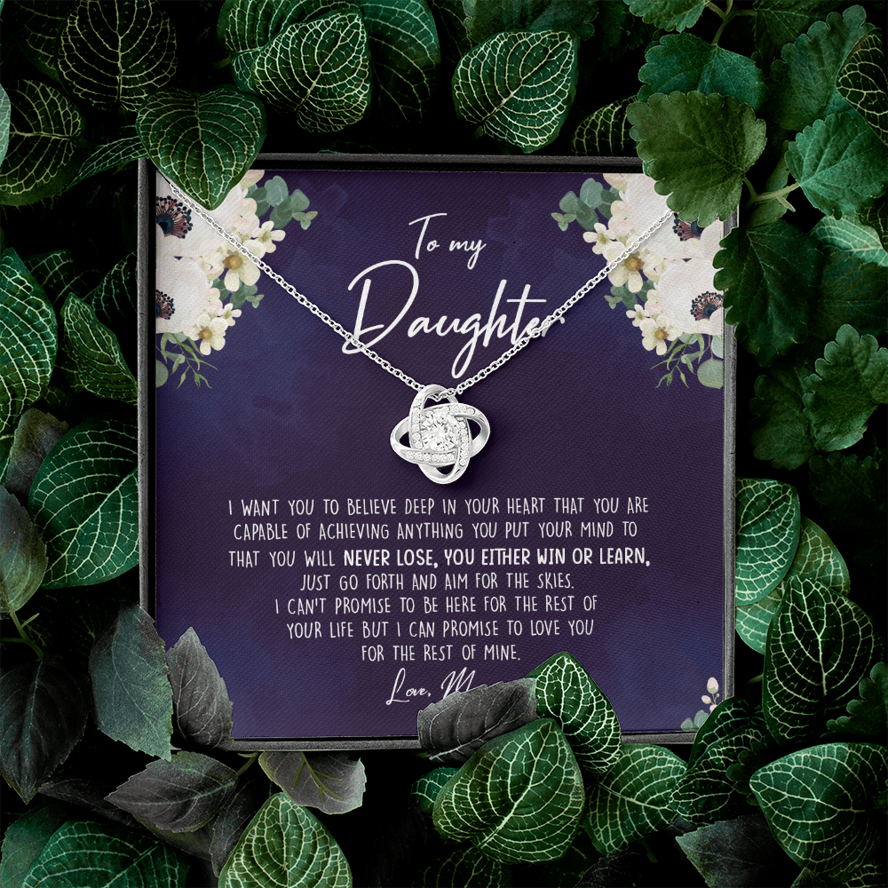 To My Daughter - You Either Win Or Learn -Necklace SO68