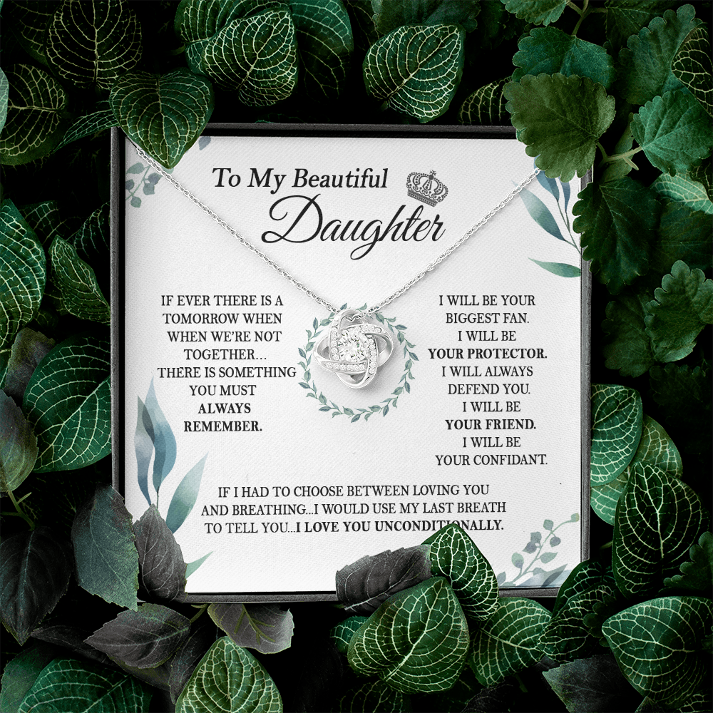 To My Daughter - I Love You Unconditionally - Necklace SO142V