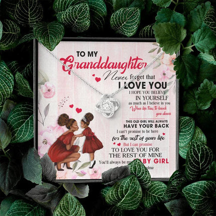 To My Granddaughter - You Will Always Be My Baby Girl - Necklace DR09 - Charming Present